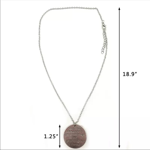 Grandmother Granddaughter Double Heart Necklace - Picture 4 of 6